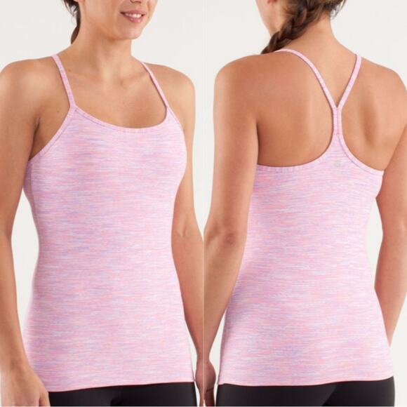 Lululemon Power Y Tank Women's size 6 Wee Are from Space White April Multi - Picture 3 of 16